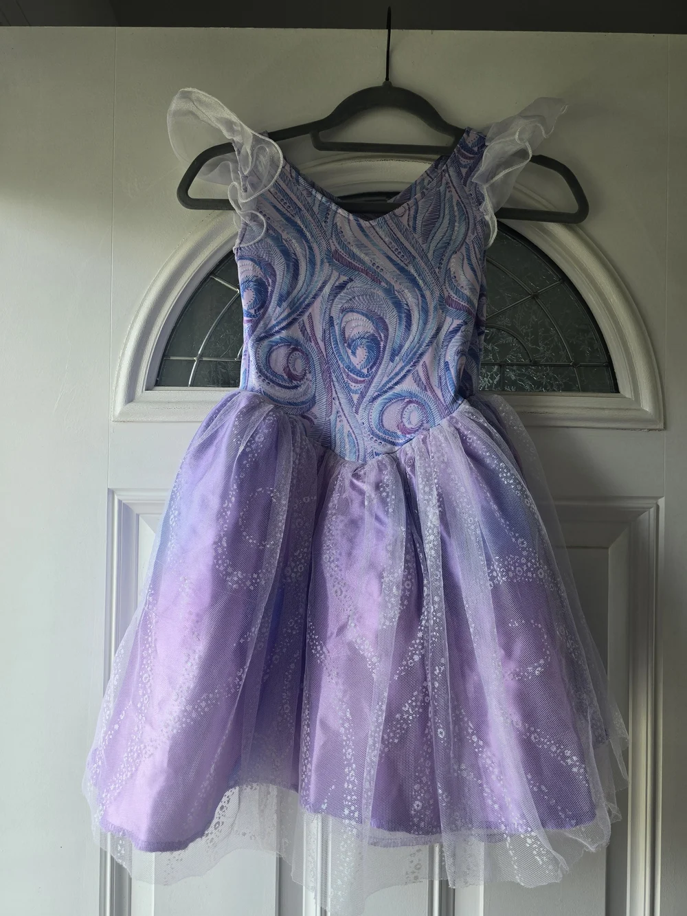 Wicked Glinda Girls M Purple Tutu Dress Spirit Halloween Costume Universal Oz